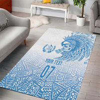 Guatemala Personalized Area Rug Mayan Warrior - Wonder Print Shop
