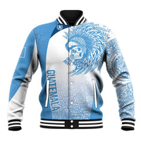 Guatemala Personalized Baseball Jacket Mayan Warrior - Wonder Print Shop