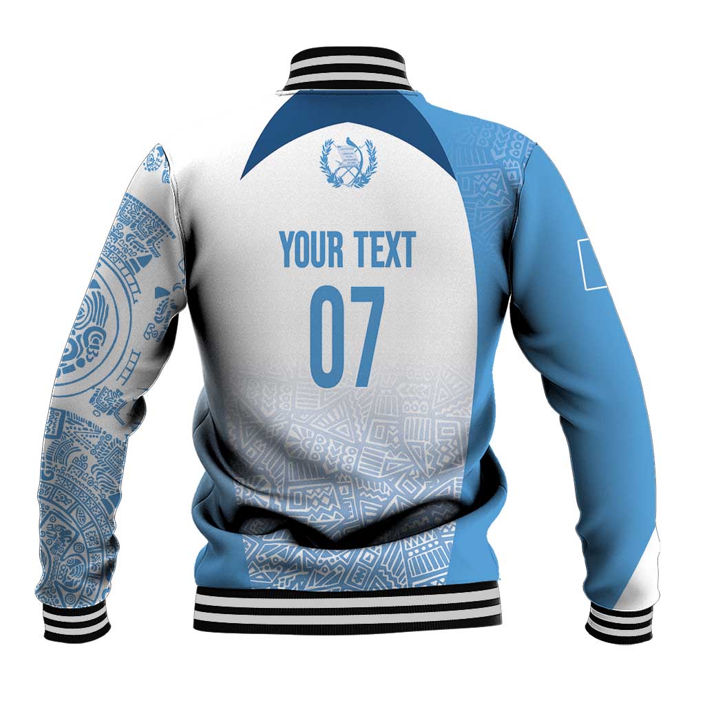 Guatemala Personalized Baseball Jacket Mayan Warrior - Wonder Print Shop