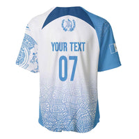 Guatemala Personalized Baseball Jersey Mayan Warrior - Wonder Print Shop