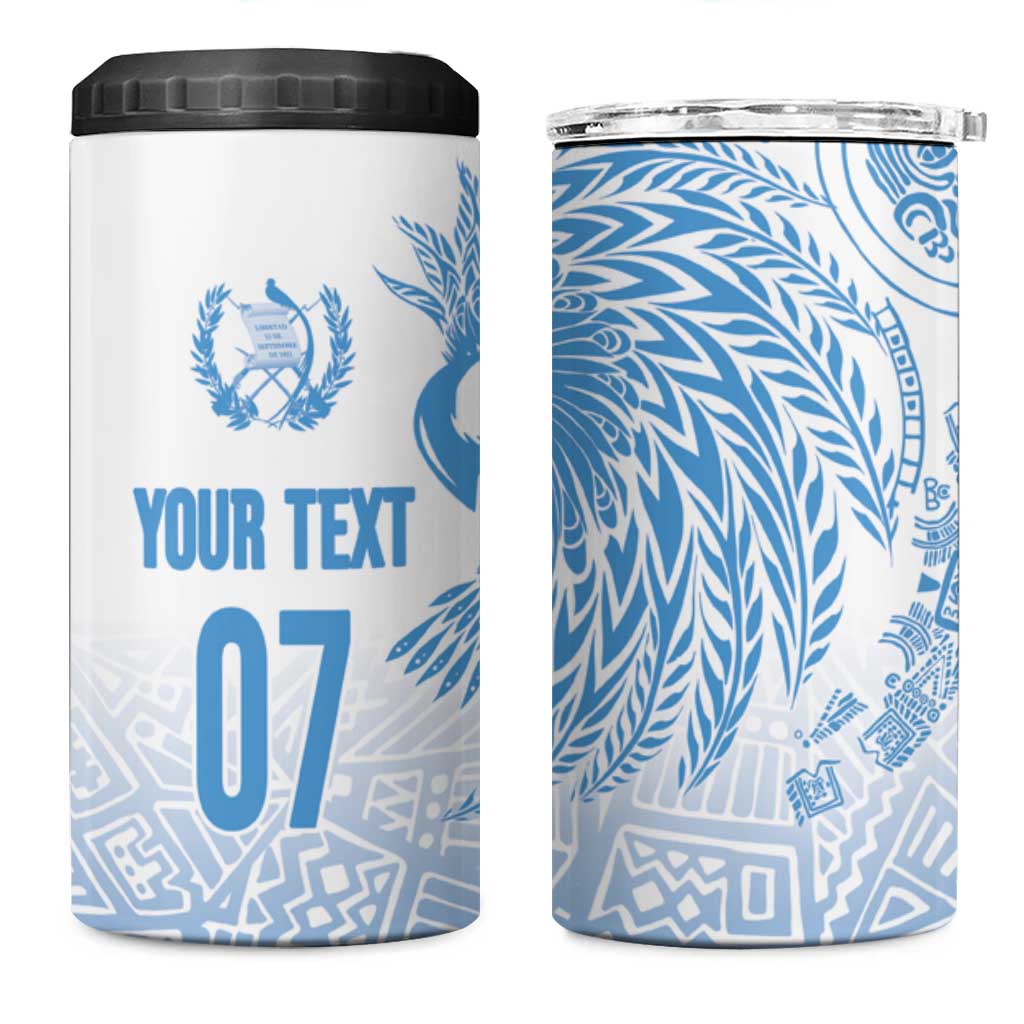 Guatemala Personalized 4 in 1 Can Cooler Tumbler Mayan Warrior - Wonder Print Shop