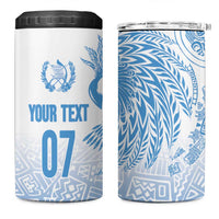 Guatemala Personalized 4 in 1 Can Cooler Tumbler Mayan Warrior - Wonder Print Shop