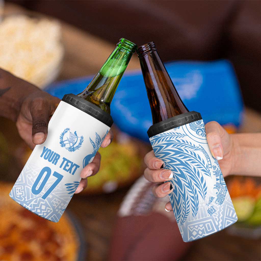 Guatemala Personalized 4 in 1 Can Cooler Tumbler Mayan Warrior - Wonder Print Shop