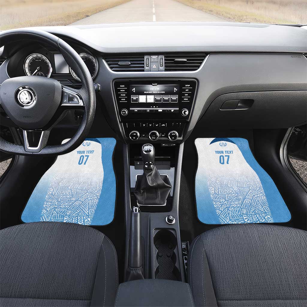 Guatemala Personalized Car Mats Mayan Warrior - Wonder Print Shop