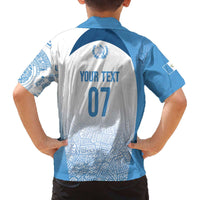 Guatemala Personalized Family Matching Off The Shoulder Long Sleeve Dress and Hawaiian Shirt Mayan Warrior - Wonder Print Shop