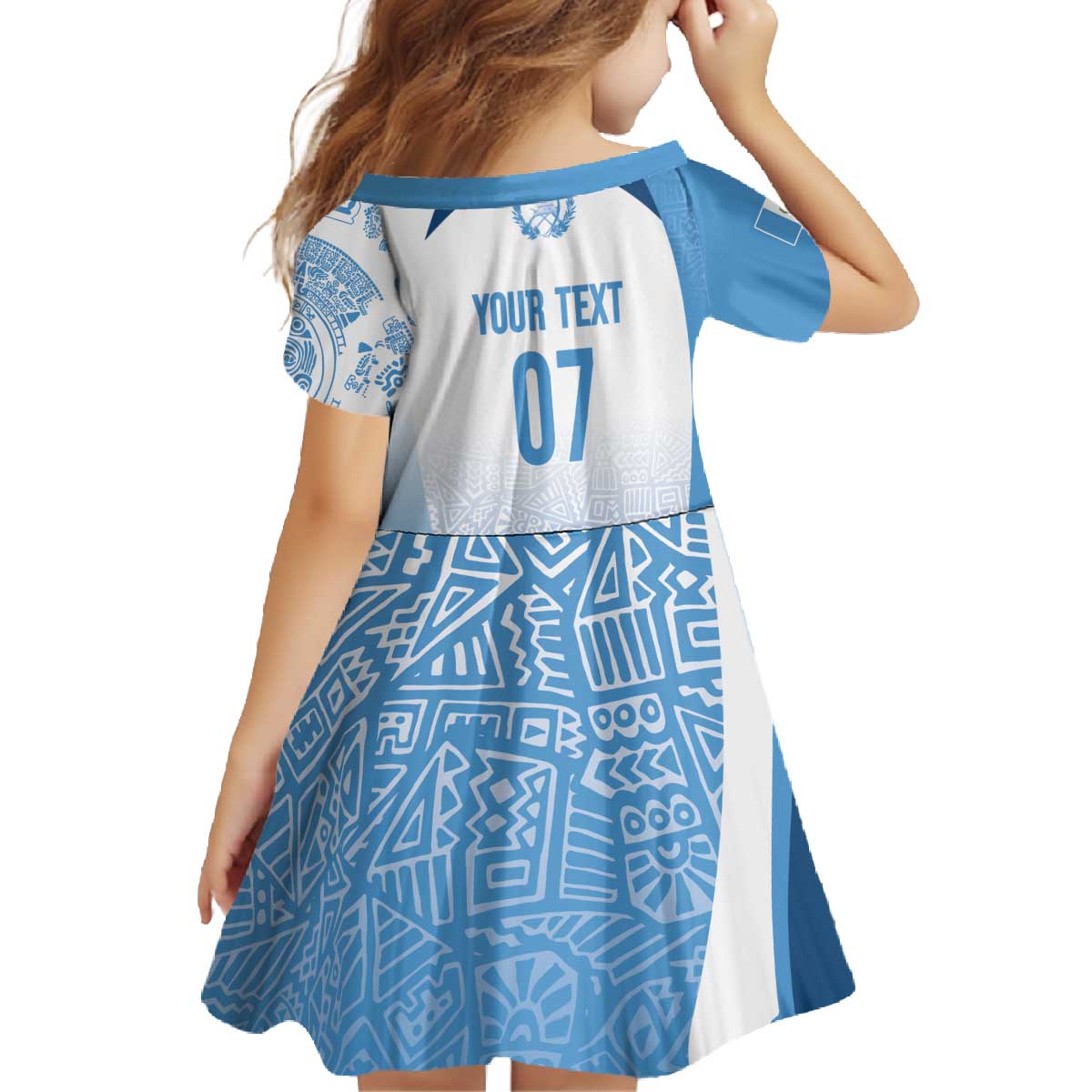 Guatemala Personalized Family Matching Off The Shoulder Long Sleeve Dress and Hawaiian Shirt Mayan Warrior - Wonder Print Shop