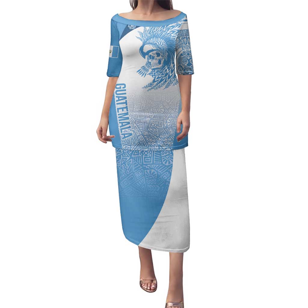 Guatemala Personalized Family Matching Puletasi and Hawaiian Shirt Mayan Warrior - Wonder Print Shop