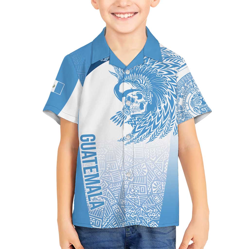 Guatemala Personalized Family Matching Summer Maxi Dress and Hawaiian Shirt Mayan Warrior - Wonder Print Shop