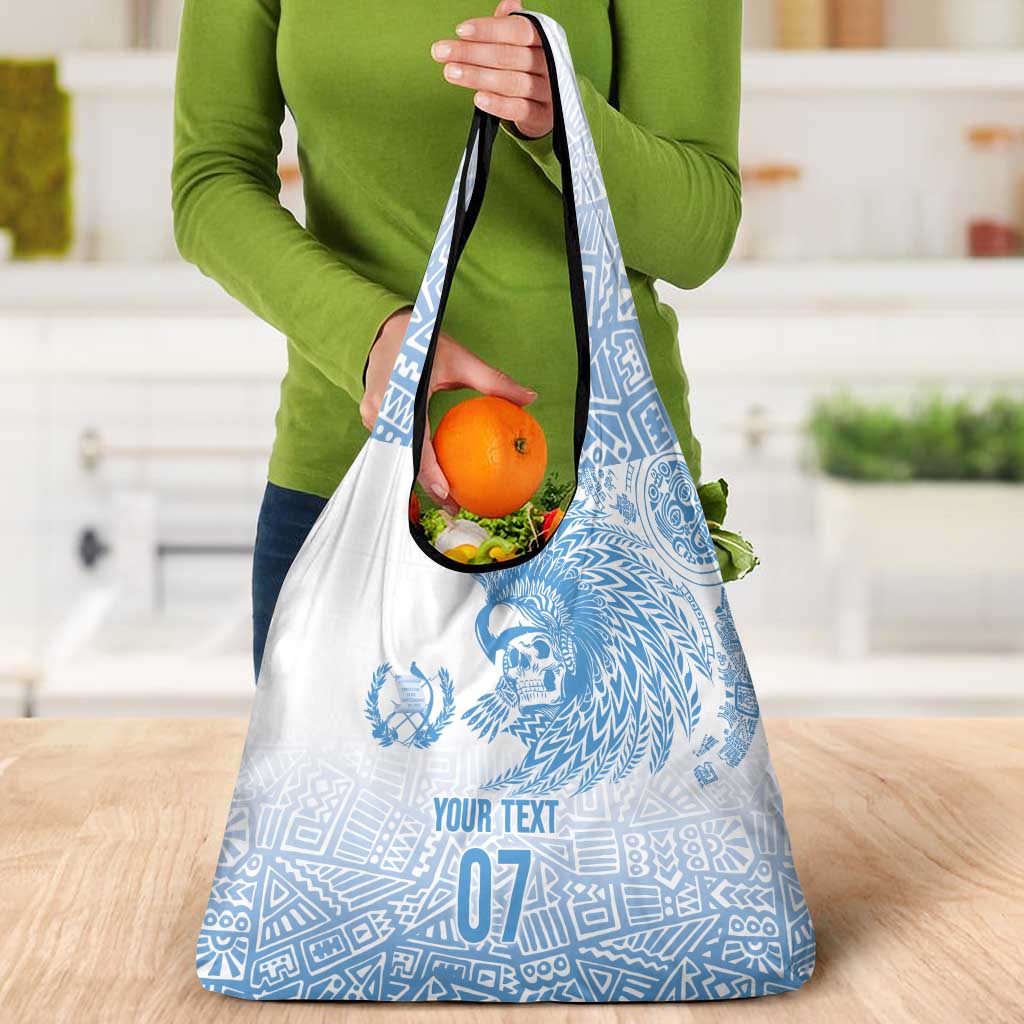 Guatemala Personalized Grocery Bag Mayan Warrior - Wonder Print Shop