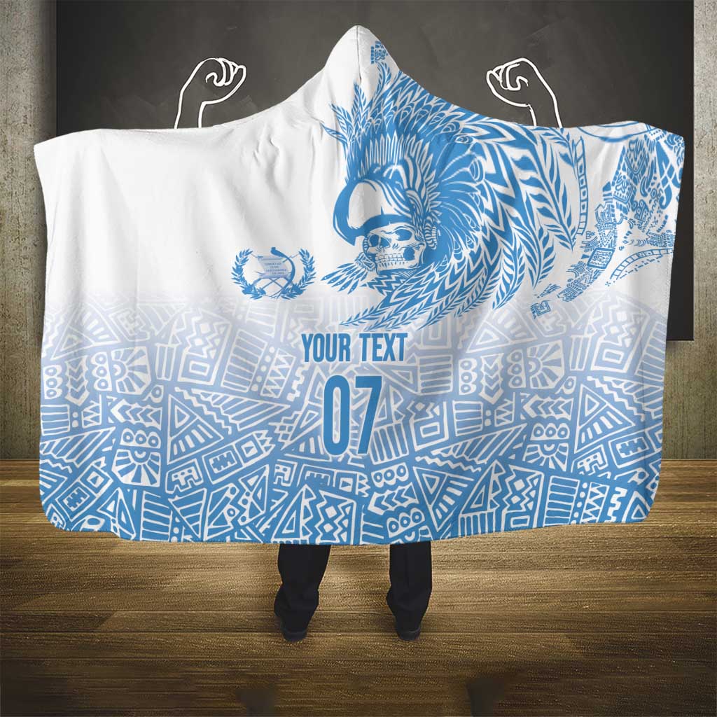 Guatemala Personalized Hooded Blanket Mayan Warrior - Wonder Print Shop