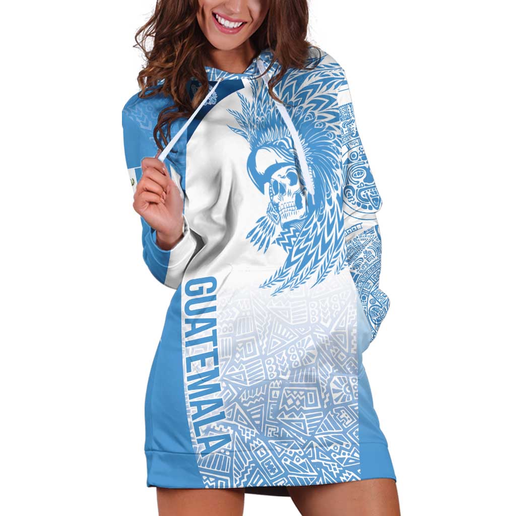 Guatemala Personalized Hoodie Dress Mayan Warrior - Wonder Print Shop