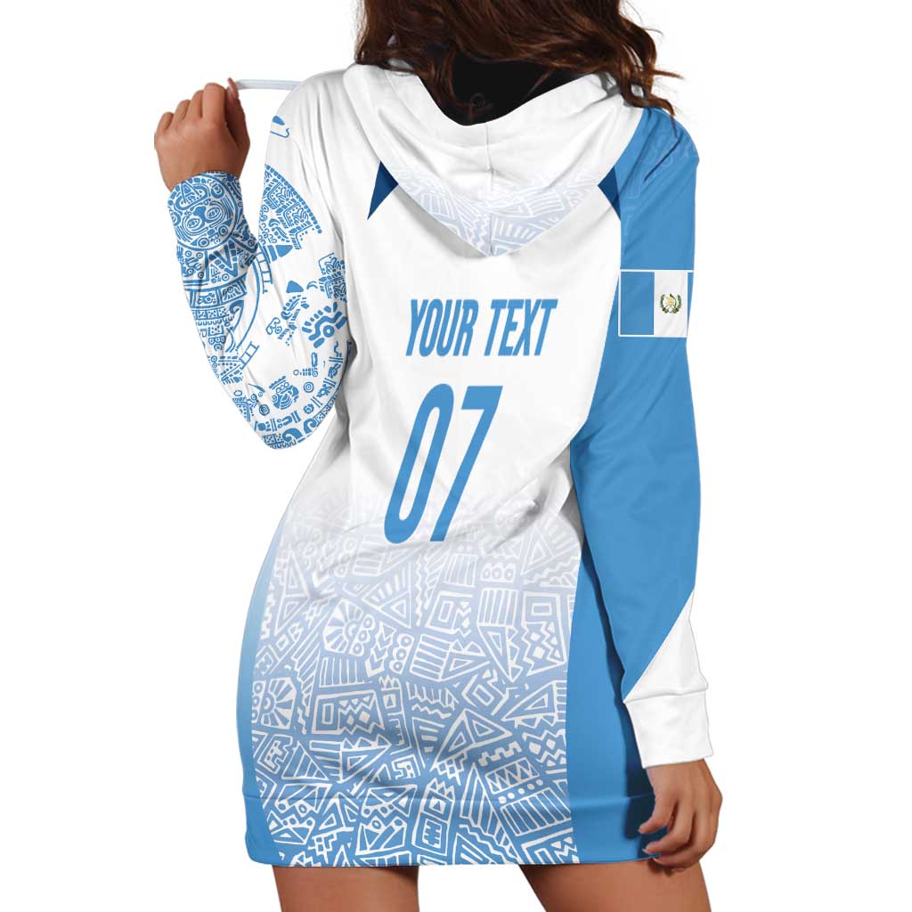 Guatemala Personalized Hoodie Dress Mayan Warrior - Wonder Print Shop