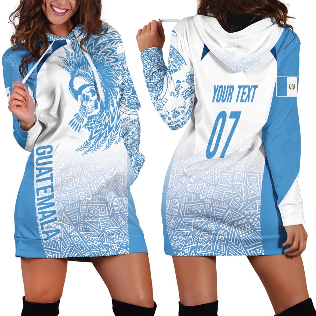 Guatemala Personalized Hoodie Dress Mayan Warrior - Wonder Print Shop