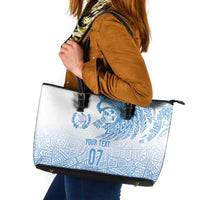 Guatemala Personalized Leather Tote Bag Mayan Warrior - Wonder Print Shop