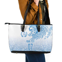 Guatemala Personalized Leather Tote Bag Mayan Warrior - Wonder Print Shop