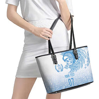 Guatemala Personalized Leather Tote Bag Mayan Warrior - Wonder Print Shop
