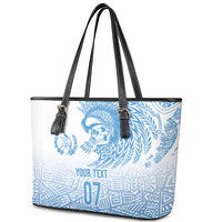 Guatemala Personalized Leather Tote Bag Mayan Warrior - Wonder Print Shop