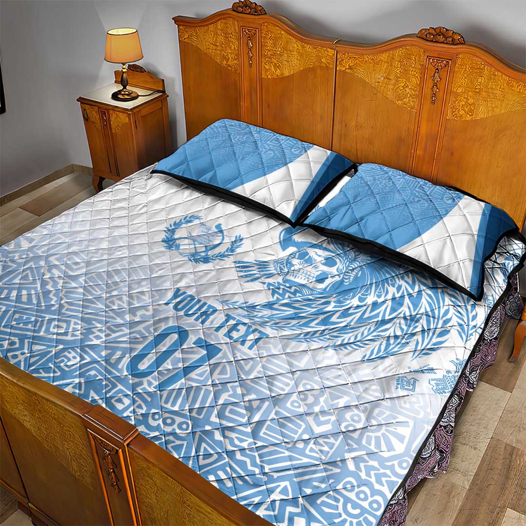 Guatemala Personalized Quilt Bed Set Mayan Warrior - Wonder Print Shop