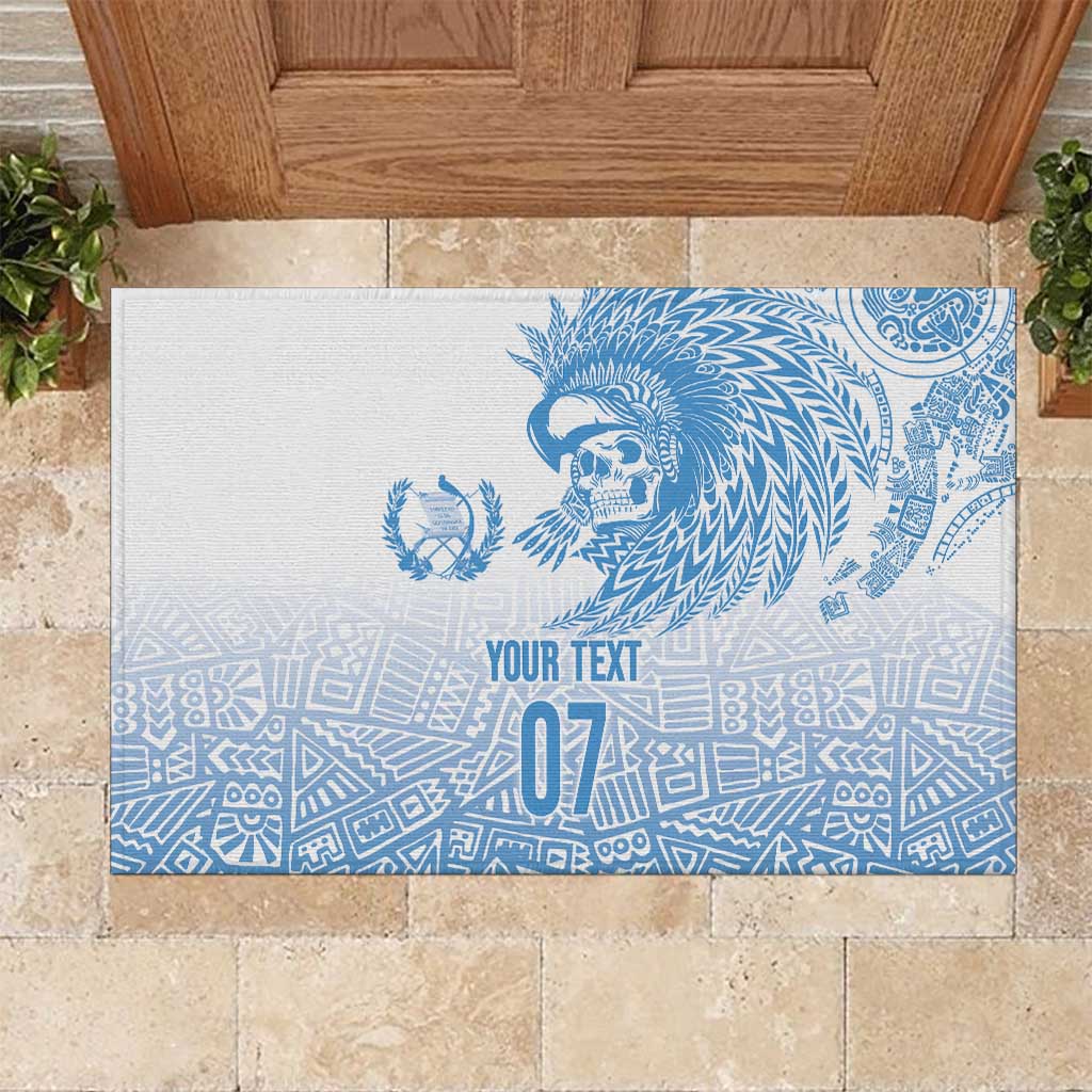 Guatemala Personalized Rubber Doormat Mayan Warrior - Wonder Print Shop