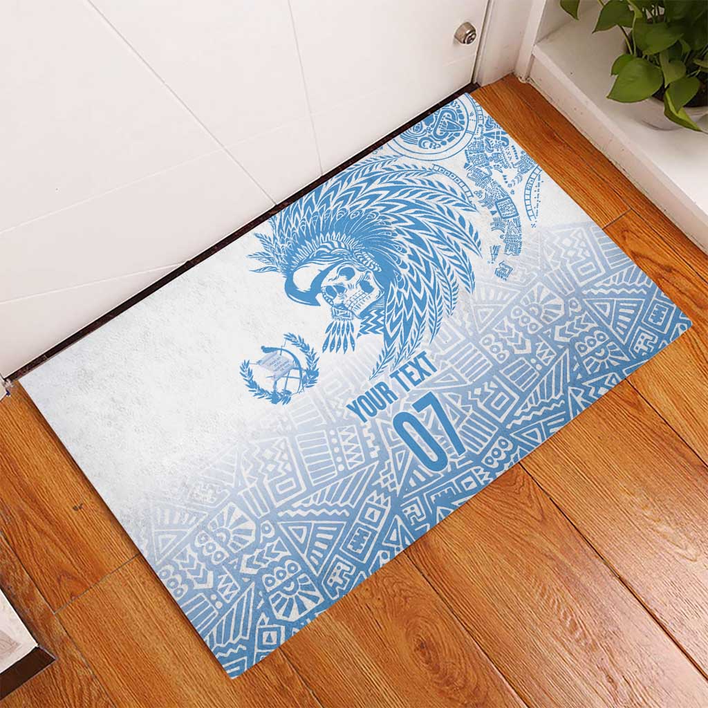 Guatemala Personalized Rubber Doormat Mayan Warrior - Wonder Print Shop