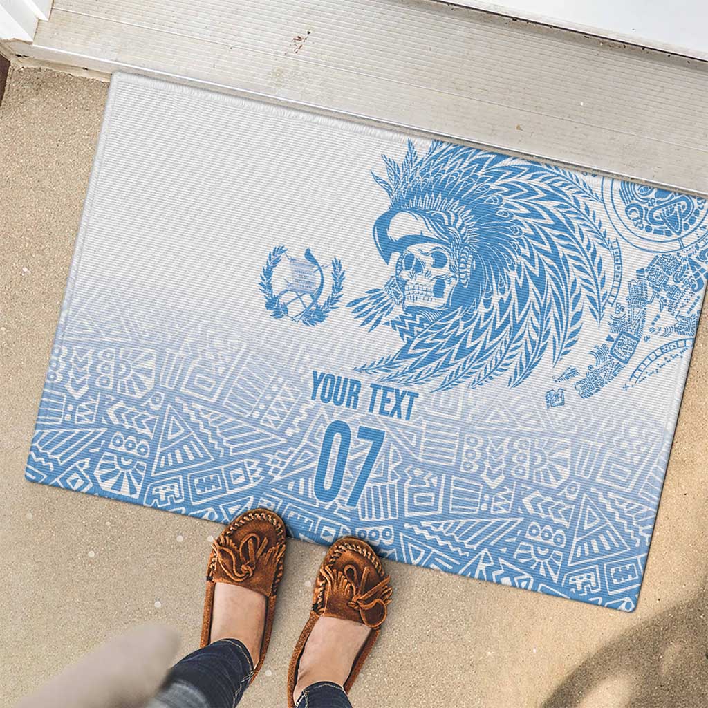 Guatemala Personalized Rubber Doormat Mayan Warrior - Wonder Print Shop