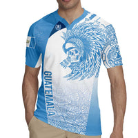 Guatemala Personalized Rugby Jersey Mayan Warrior - Wonder Print Shop