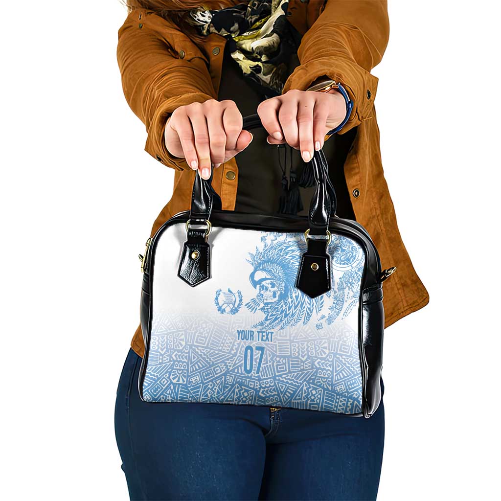 Guatemala Personalized Shoulder Handbag Mayan Warrior - Wonder Print Shop