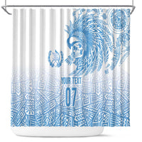 Guatemala Personalized Shower Curtain Mayan Warrior - Wonder Print Shop