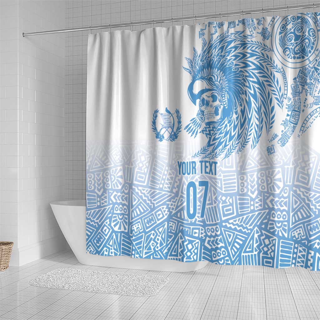 Guatemala Personalized Shower Curtain Mayan Warrior - Wonder Print Shop