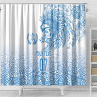 Guatemala Personalized Shower Curtain Mayan Warrior - Wonder Print Shop
