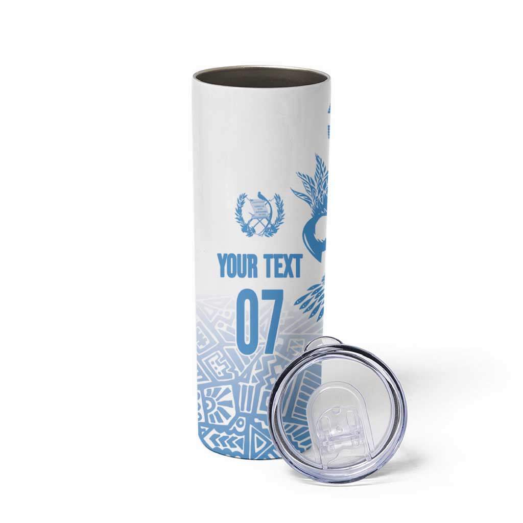 Guatemala Personalized Skinny Tumbler Mayan Warrior - Wonder Print Shop