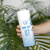 Guatemala Personalized Skinny Tumbler Mayan Warrior - Wonder Print Shop