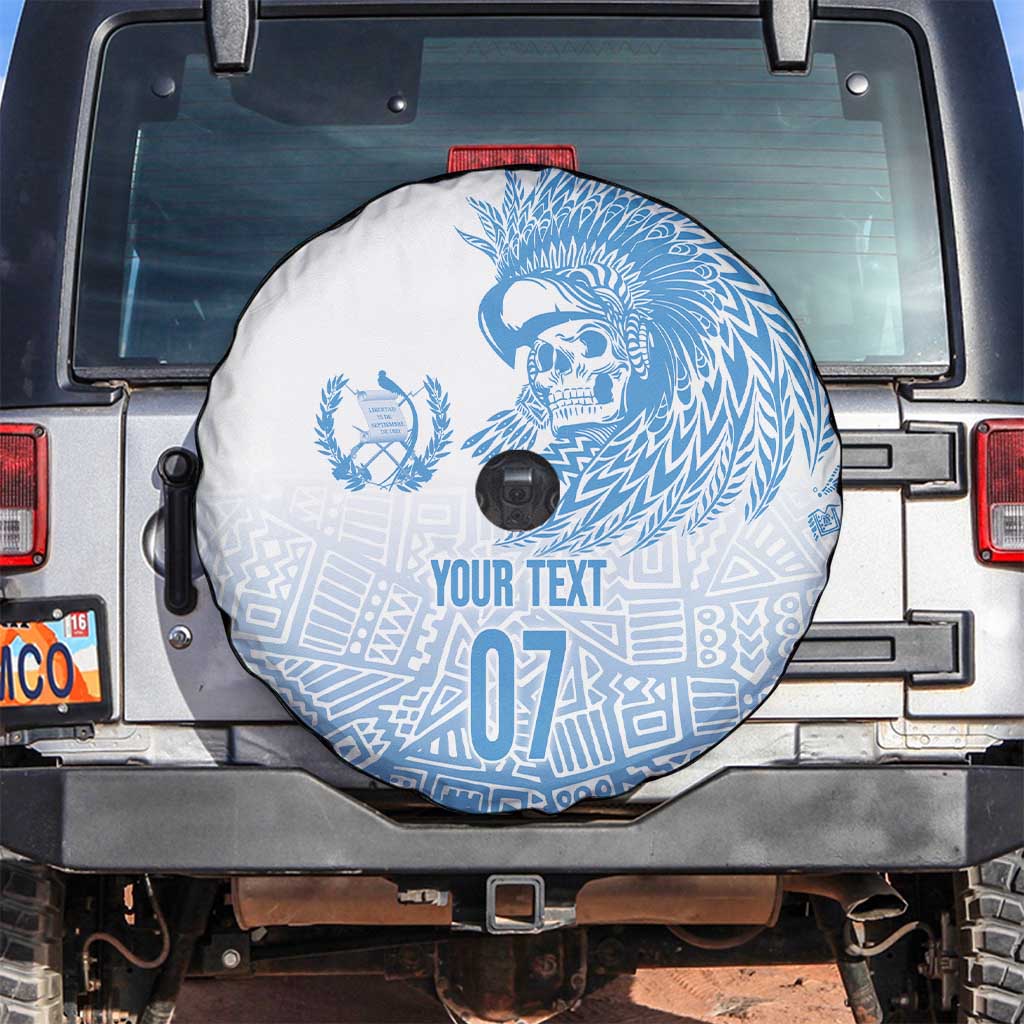 Guatemala Personalized Spare Tire Cover Mayan Warrior - Wonder Print Shop