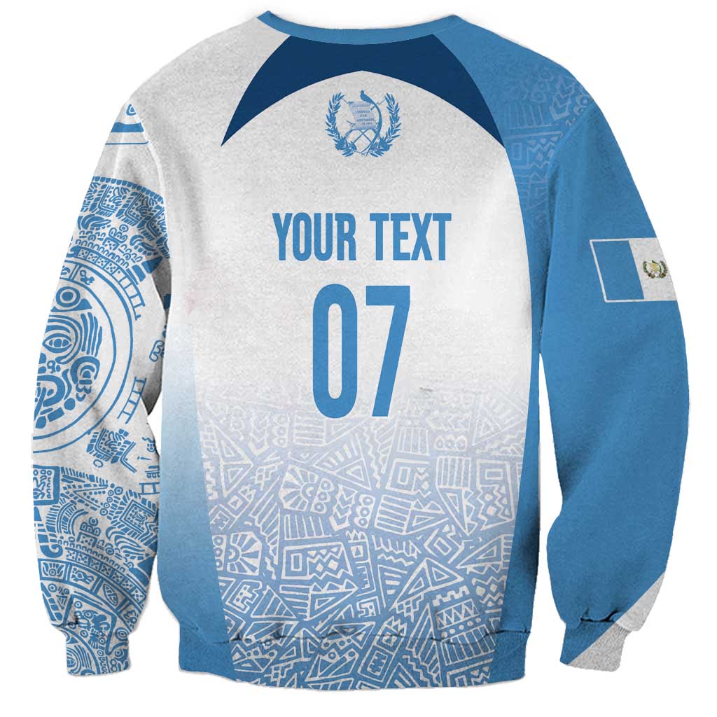 Guatemala Personalized Sweatshirt Mayan Warrior - Wonder Print Shop