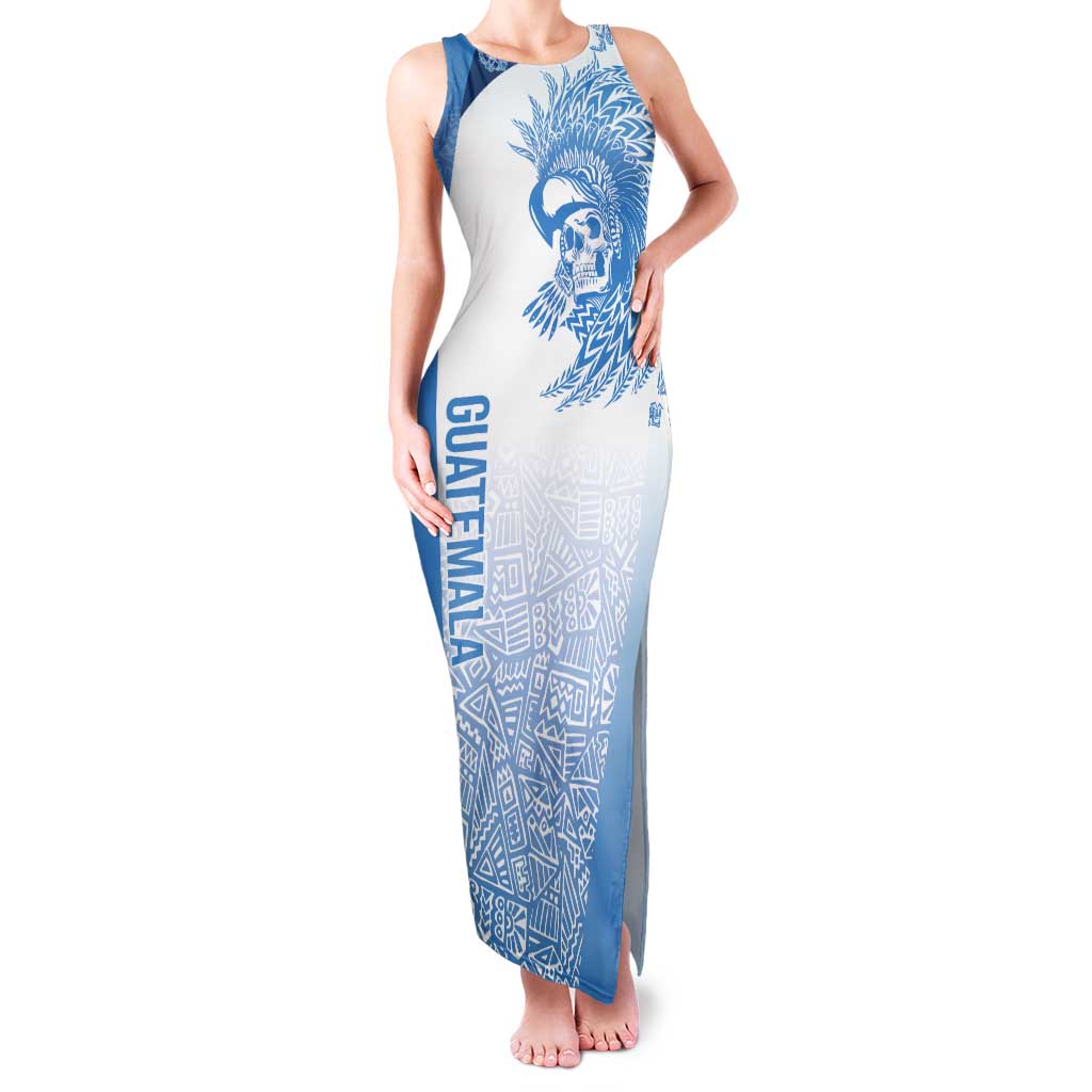 Guatemala Personalized Tank Maxi Dress Mayan Warrior - Wonder Print Shop