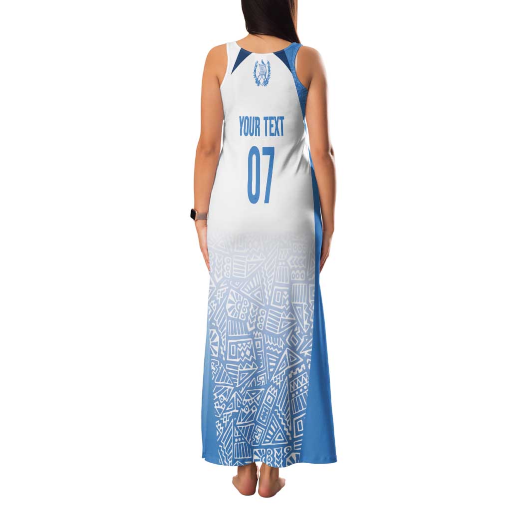 Guatemala Personalized Tank Maxi Dress Mayan Warrior - Wonder Print Shop