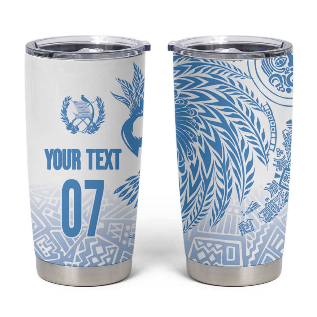 Guatemala Personalized Tumbler Cup Mayan Warrior - Wonder Print Shop