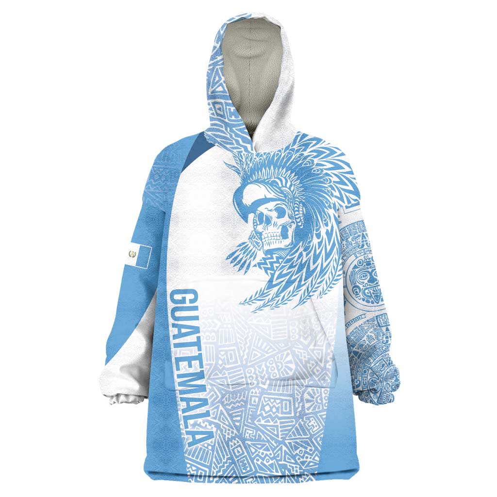 Guatemala Personalized Wearable Blanket Hoodie Mayan Warrior - Wonder Print Shop