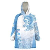 Guatemala Personalized Wearable Blanket Hoodie Mayan Warrior - Wonder Print Shop