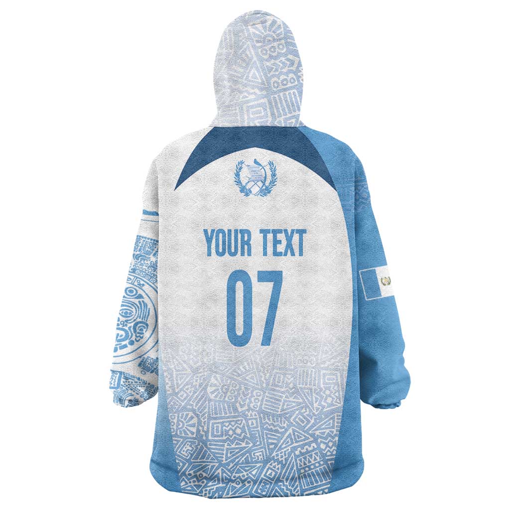 Guatemala Personalized Wearable Blanket Hoodie Mayan Warrior - Wonder Print Shop