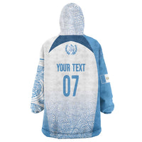 Guatemala Personalized Wearable Blanket Hoodie Mayan Warrior - Wonder Print Shop