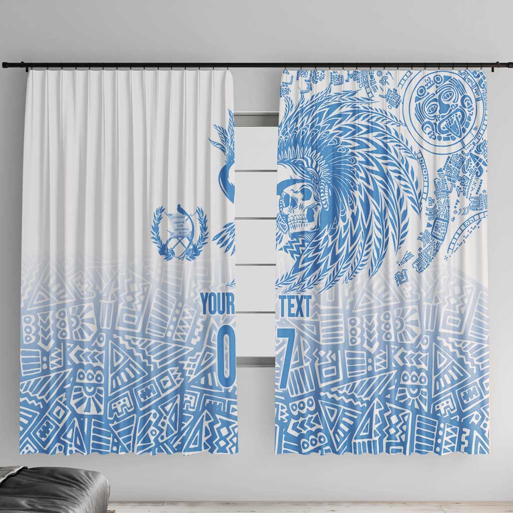 Guatemala Personalized Window Curtain Mayan Warrior - Wonder Print Shop