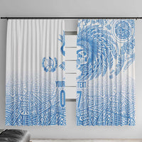 Guatemala Personalized Window Curtain Mayan Warrior - Wonder Print Shop