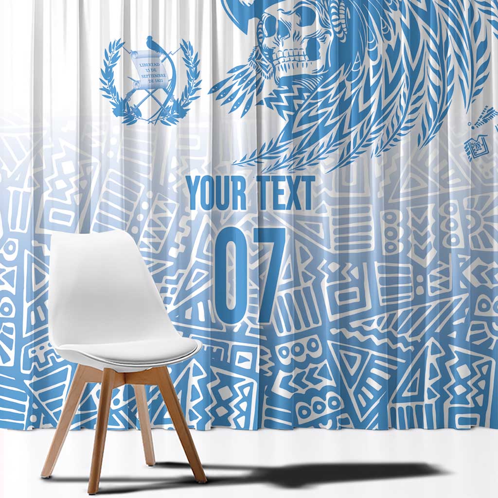 Guatemala Personalized Window Curtain Mayan Warrior - Wonder Print Shop