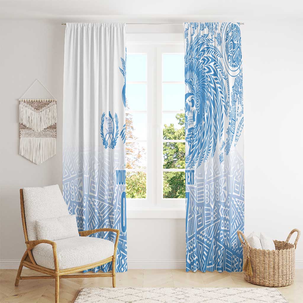 Guatemala Personalized Window Curtain Mayan Warrior - Wonder Print Shop