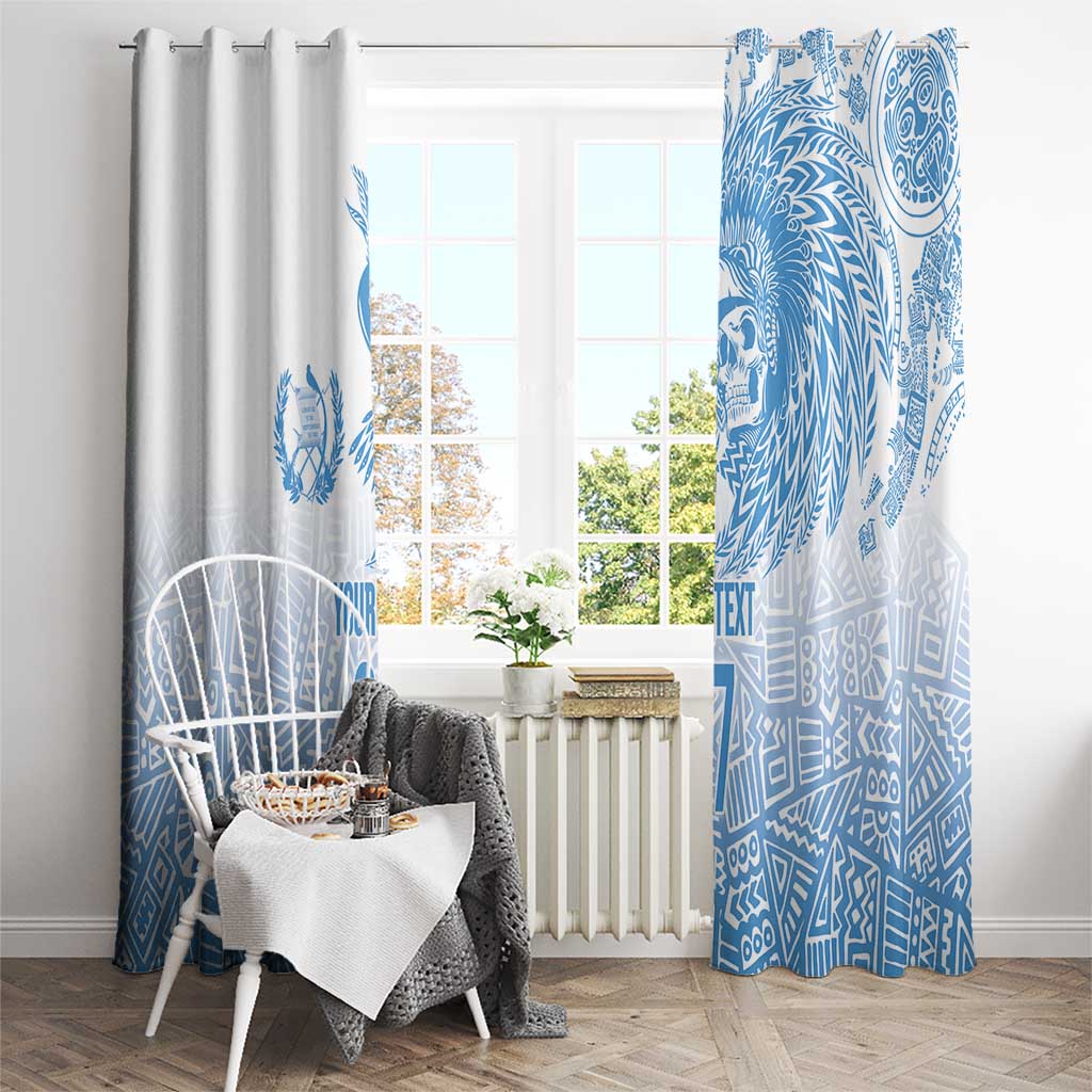 Guatemala Personalized Window Curtain Mayan Warrior - Wonder Print Shop