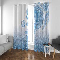 Guatemala Personalized Window Curtain Mayan Warrior - Wonder Print Shop