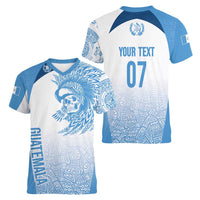 Guatemala Personalized Women V-Neck T-Shirt Mayan Warrior - Wonder Print Shop