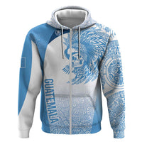 Guatemala Personalized Zip Hoodie Mayan Warrior - Wonder Print Shop