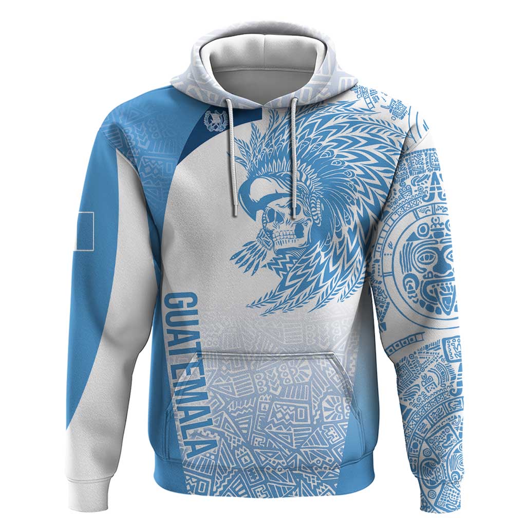 Guatemala Personalized Zip Hoodie Mayan Warrior - Wonder Print Shop